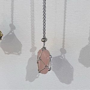 Caged Gemstone Necklace
